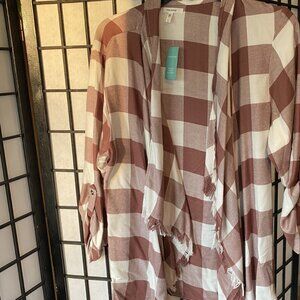 Plaid Wrap style shirt
